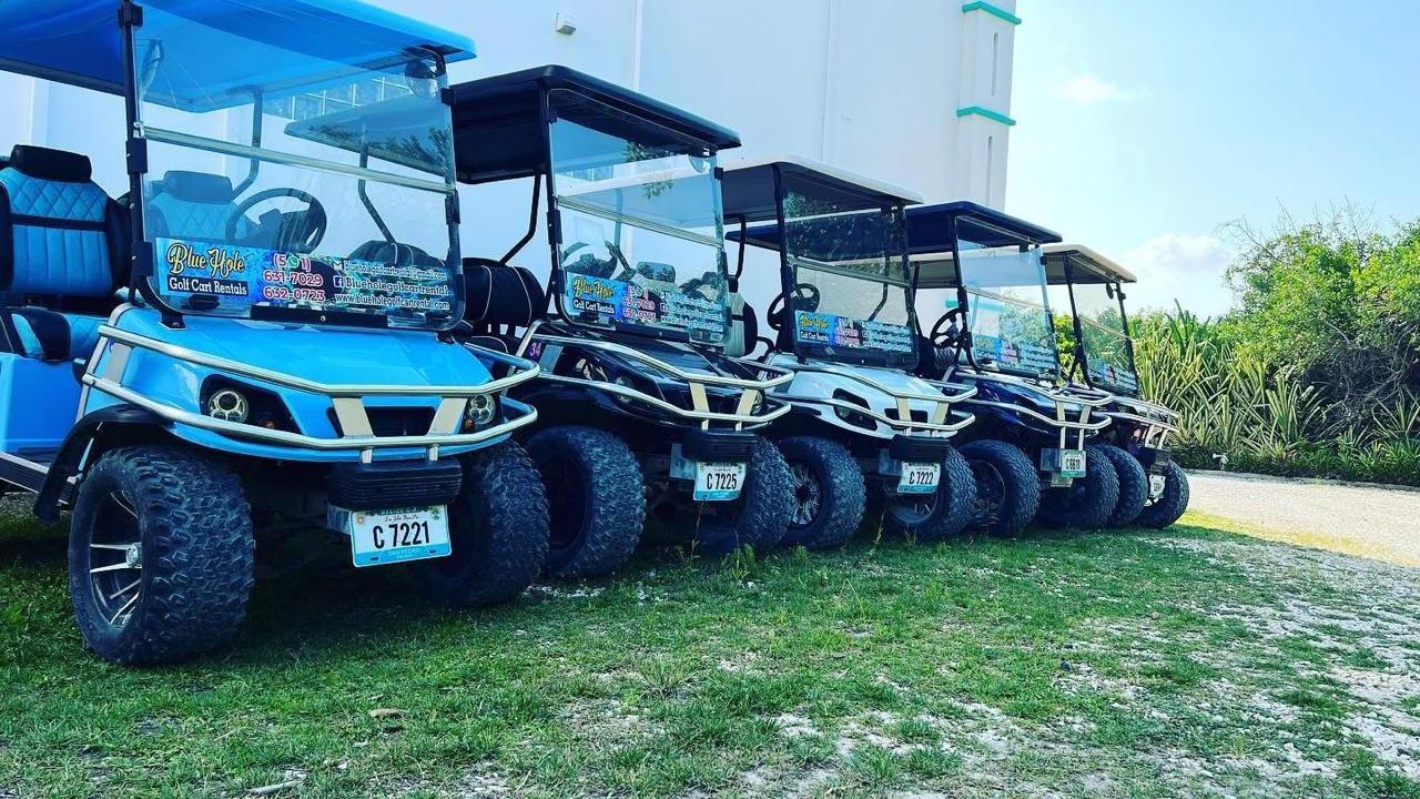 a truck is parked in the grass