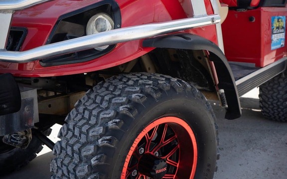 a car parked in a parking lot